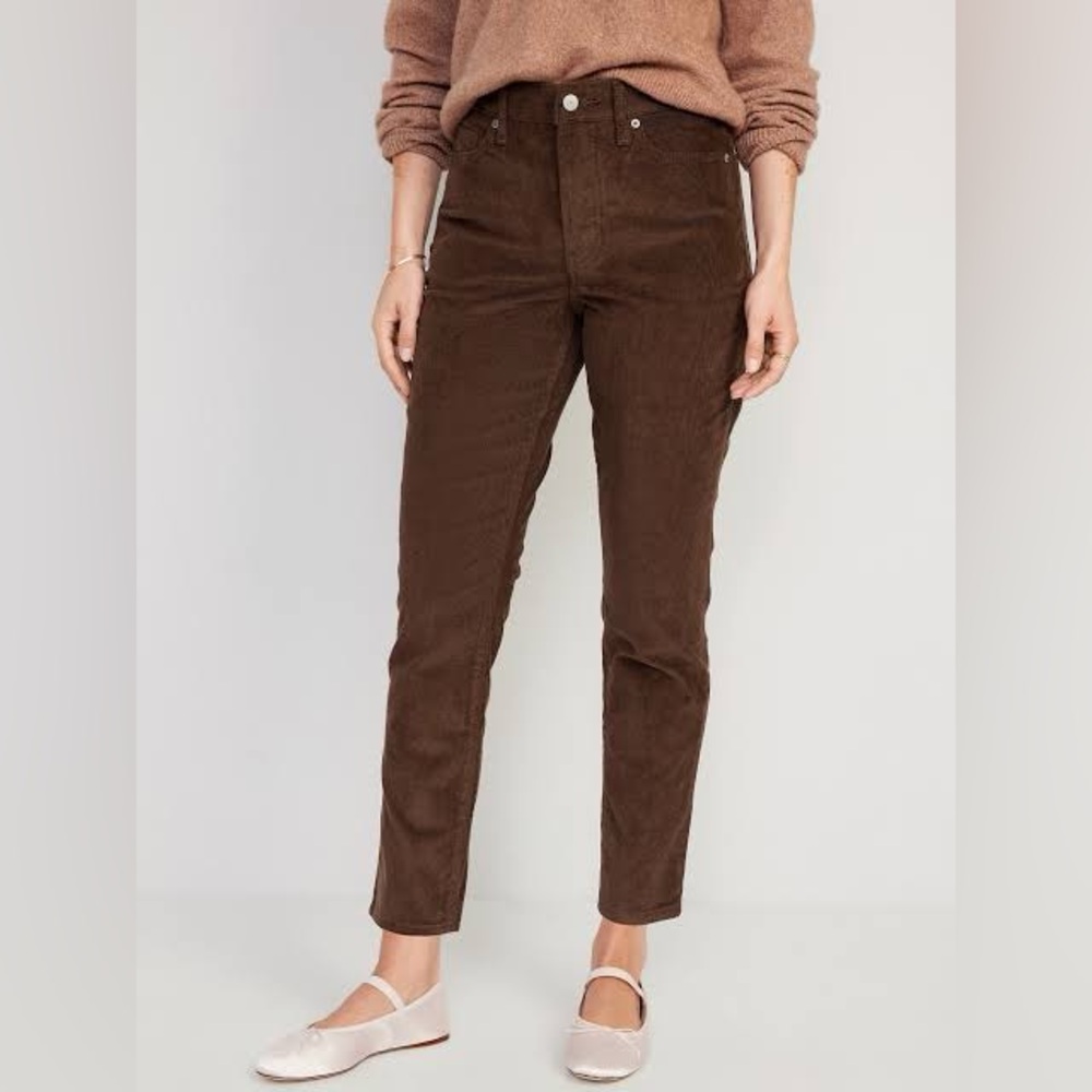 PETITE - High-Waisted OG Straight Corduroy Ankle Pants
